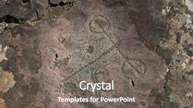  Presentation with petroglyphs - Presentation having petroglyphs of the tract kalbak background and a  colored foreground