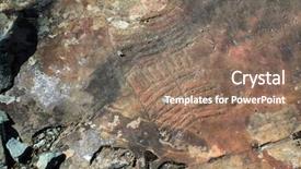  Presentation with petroglyphs - Audience pleasing PPT layouts consisting of petroglyphs of the tract kalbak backdrop and a coral colored foreground