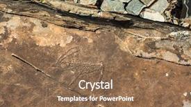  Presentation with petroglyphs - Slides featuring petroglyphs of altay ancient rock background and a violet colored foreground