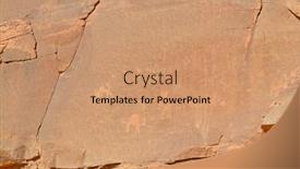  Presentation with petroglyphs - Slide set featuring petroglyphs-rock-art-at-wadi background and a coral colored foreground