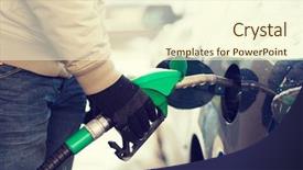  Presentation with refilling - Presentation theme having petrol - vehicle and fuel concept background and a cream colored foreground