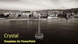  Presentation with petroleum - Colorful PPT layouts enhanced with petroleum-bridge-over-sea-aerial backdrop and a wine colored foreground