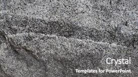  Presentation with boulder - Presentation theme having petrology - raw granite boulder texture background and a gray colored foreground