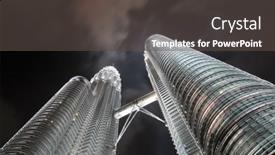  Presentation with petronas - Colorful presentation theme enhanced with petronas-towers-in-kl backdrop and a dark gray colored foreground