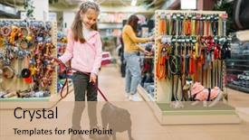  Presentation with pet - Cool new presentation with pets - little girl with puppy backdrop and a coral colored foreground