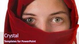  Presentation with animal pets on white - Colorful slides enhanced with petty young girl wearing a headscarf around face isolated on white backdrop and a tawny brown colored foreground