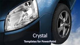  Presentation with car - Presentation enhanced with peugeot - car closeup background and a wine colored foreground