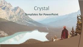  Presentation with banff national park - Amazing PPT theme having peyto-lake-in-banff-national backdrop and a sky blue colored foreground