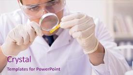  Presentation with fuel lab images - Slides having ph - chemist in the lab checking background and a lemonade colored foreground