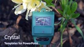  Presentation with soil moisture - PPT theme enhanced with ph - soil moisture light and ph background and a wine colored foreground