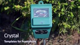  Presentation with soil moisture - Beautiful theme featuring ph - soil moisture light and ph backdrop and a wine colored foreground