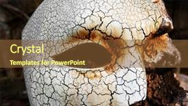  Presentation with opera - Presentation theme featuring phantom of the opera mask background and a tawny brown colored foreground