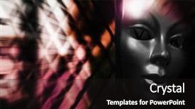  Presentation with steel - PPT theme enhanced with phantom pain - trapped - mask behind steel background and a black colored foreground