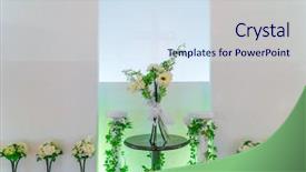  Presentation with flower vintage - Cool new presentation with pharanges - decoration artificial flower filtered image backdrop and a  colored foreground