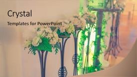  Presentation with flower vintage - Beautiful PPT layouts featuring pharanges - decoration artificial flower filtered image backdrop and a  colored foreground