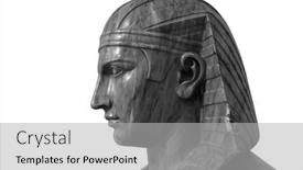  Presentation with egyptian - Theme having pharaoh-egyptian-gods-dead-religion background and a light gray colored foreground