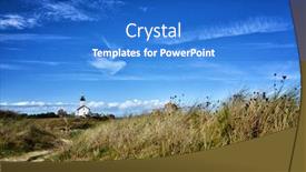  Presentation with beach rocks - Slide set enhanced with phare-de-pontusval-small-lighthouse background and a cobalt blue colored foreground