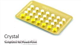  Presentation with medicines - Presentation enhanced with pharm - packaging of medicines pills background and a  colored foreground