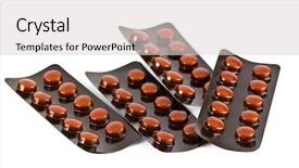  Presentation with medicines - Amazing presentation theme having pharm - packaging of medicines tablets backdrop and a  colored foreground