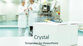  Presentation with product - Theme having pharma industry - white empty copy space box background and a sky blue colored foreground