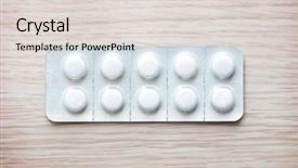  Presentation with pharmaceutical - Audience pleasing slides consisting of pharma industry - white medicine tablets or pharmaceutical backdrop and a light gray colored foreground
