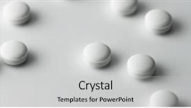  Presentation with pharmaceutical tablets - Beautiful PPT theme featuring pharma industry - white medicine tablets or pharmaceutical backdrop and a light gray colored foreground