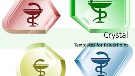  Presentation with pharma - Presentation theme with pharma symbol stickers raster illustration background and a  colored foreground