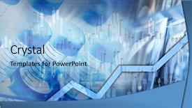  Presentation with stock market - Slides with pharmaceutical - health care stock market background background and a light blue colored foreground
