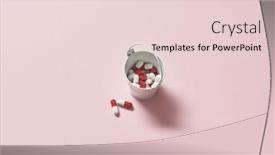 Presentation with pharmaceutical - Presentation enhanced with pharmaceutical-capsules-in-the-bucket background and a lemonade colored foreground