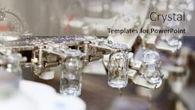  Presentation with pharmaceutical - Beautiful PPT theme featuring pharmaceutical-industry-medicine-glassware-bottles backdrop and a light gray colored foreground