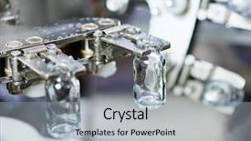  Presentation with industrial machine - Presentation featuring pharmaceutical medicine industrial washer cleaning background and a light gray colored foreground