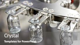  Presentation with cleaning - Theme enhanced with pharmaceutical medicine industrial washer cleaning background and a gray colored foreground