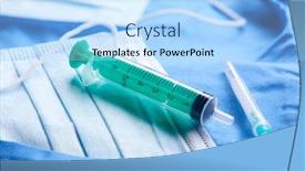  Presentation with coronavirus pills - Cool new PPT theme with pharmaceutical-medicine-tablets-pills-capsules backdrop and a light blue colored foreground