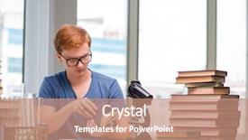  Presentation with tired - Beautiful slide deck featuring pharmaceutical preparations - young student tired and exhausted backdrop and a coral colored foreground