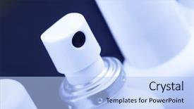  Presentation with spray - Presentation design enhanced with tractors are harvesting dried up hay in the field background and a coral colored foreground