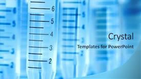 Presentation with test tube laboratory - Beautiful PPT layouts featuring test tube scientific research background backdrop and a light blue colored foreground