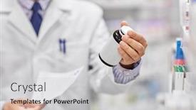  Presentation with healthcare - Cool new theme with pharmaceutics-healthcare-and-people-concept backdrop and a light gray colored foreground