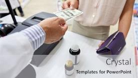  Presentation with healthcare - Cool new PPT layouts with pharmaceutics-healthcare-and-people-concept backdrop and a light gray colored foreground