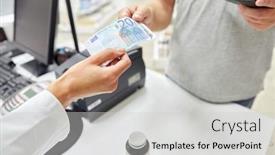  Presentation with healthcare - Cool new slide deck with pharmaceutics-healthcare-and-people-concept backdrop and a light gray colored foreground