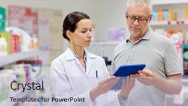  Presentation with health care - PPT layouts with pharmacia - medicine pharmaceutics health care background and a  colored foreground