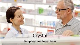  Presentation with senior care - Presentation theme enhanced with pharmacia - medicine pharmaceutics health care background and a  colored foreground