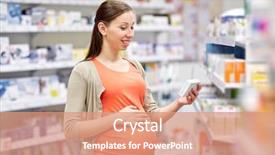  Presentation with medicine pregnant woman - Cool new presentation theme with pharmacia - pregnancy medicine pharmaceutics health care backdrop and a  colored foreground