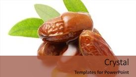  Presentation with oil seeds - Beautiful PPT theme featuring pharmacy - jojoba oil on seeds isolated backdrop and a tawny brown colored foreground