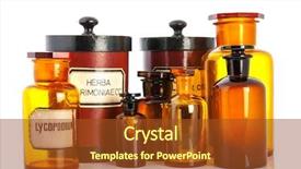  Presentation with apothecary - Colorful presentation design enhanced with pharmacy apothehacry - apothecary pots with ingredients backdrop and a  colored foreground