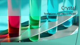  Presentation with chemistry pharmacy - Colorful presentation theme enhanced with pharmacy college - chemistry project backdrop and a cyan colored foreground