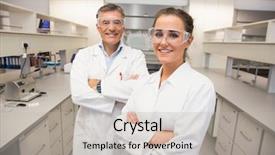  Presentation with camera - Amazing slides having pharmacy college - team of pharmacists smiling backdrop and a  colored foreground