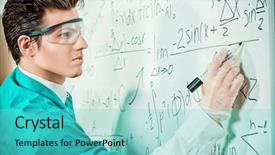  Presentation with research writing - Beautiful slide deck featuring pharmacy college - young scientist conducting research making backdrop and a  colored foreground