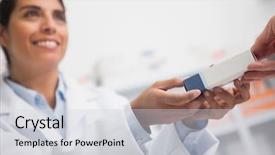  Presentation with hospital pharmacy - Theme featuring nose and muzzle closeup of a beautiful irish setter background and a coral colored foreground