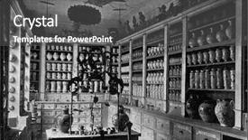  Presentation with pharmacy - Presentation theme featuring pharmacy in the national german background and a dark gray colored foreground