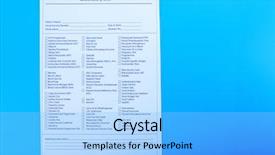  Presentation with test - Colorful PPT layouts enhanced with pharmacy report - laboratory test list on blue backdrop and a light blue colored foreground